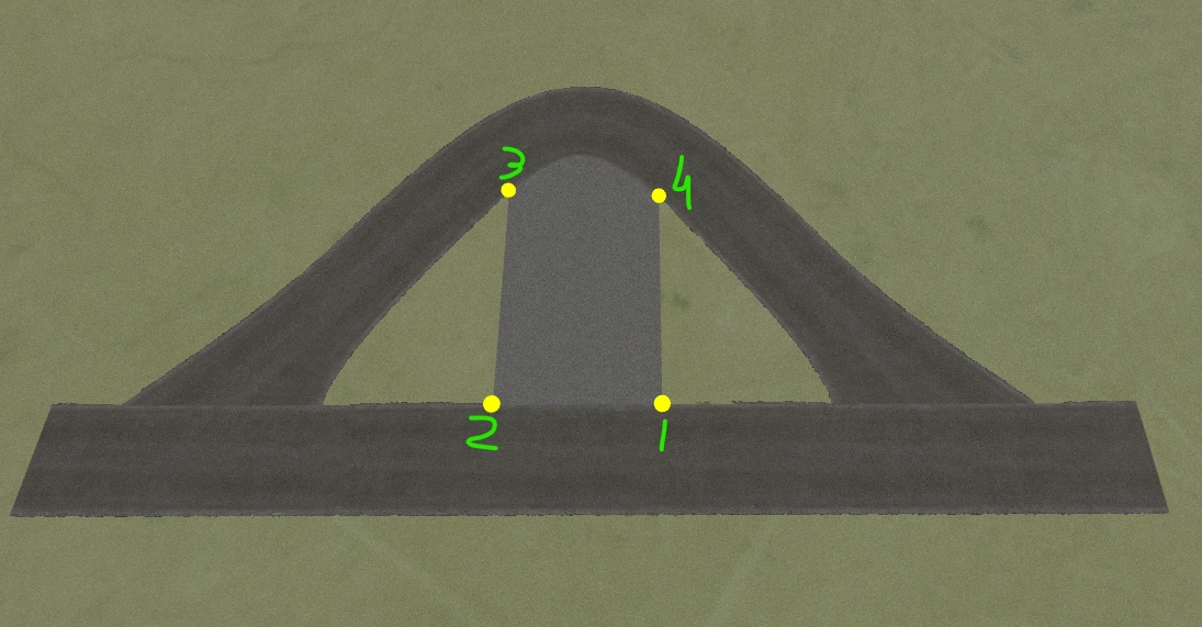 Surface snapping to road edges